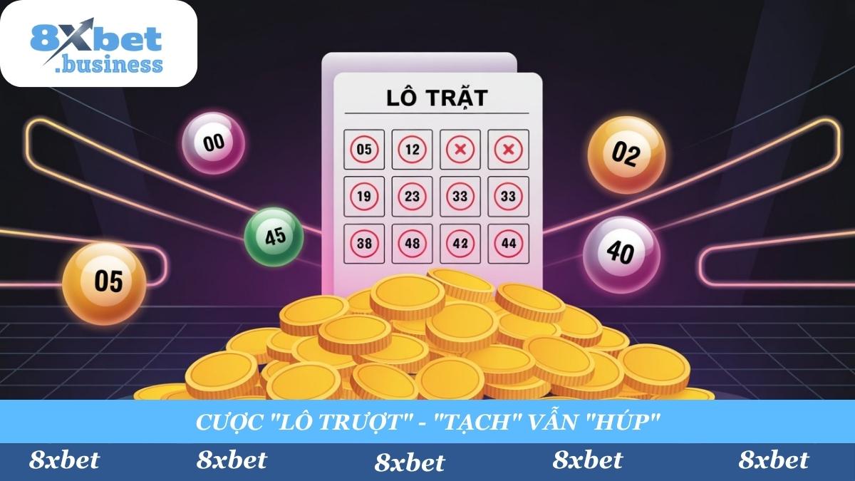 "Đen" cũng "húp"! Khám phá cửa cược "Lô Trượt" độc quyền tại MEGA Siêu Tốc 8xbet. Cược các số "tạch" (không về) và "vào bờ" an toàn.