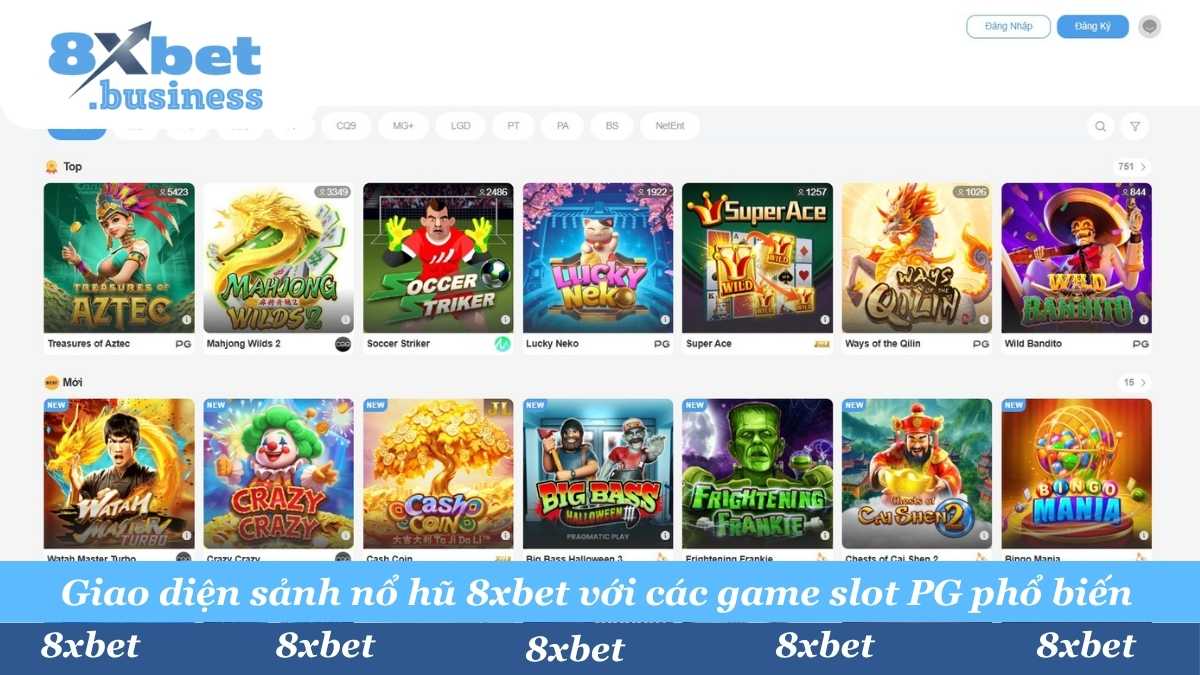 Khám phá thế giới Nổ Hũ 8xbet với hàng ngàn trò chơi từ các nhà cung cấp hàng đầu (PG, JILI, PP). Quay là "nổ", săn Jackpot khủng với Treasures of Aztec, Super Ace, Lucky Neko.