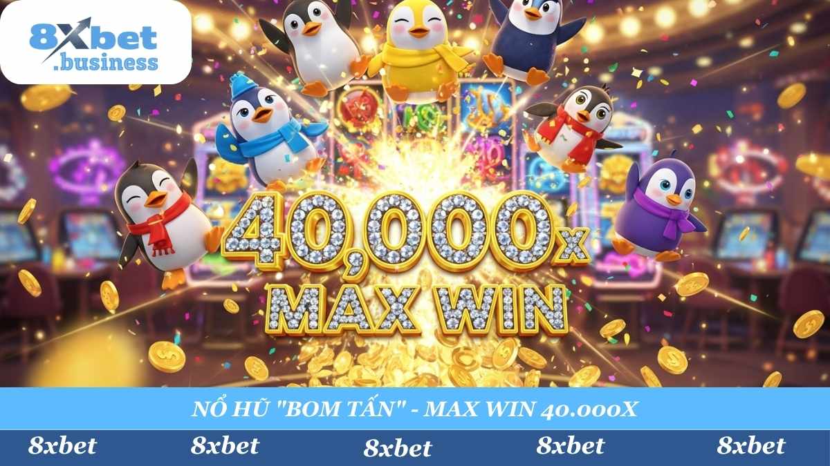 "Nổ hũ" đổi đời với "bom tấn" Birds Party Deluxe! Sảnh JDB 8xbet mang đến cơ hội thắng tối đa (Max Win) lên đến 40.000 lần tiền cược chỉ trong một vòng quay.