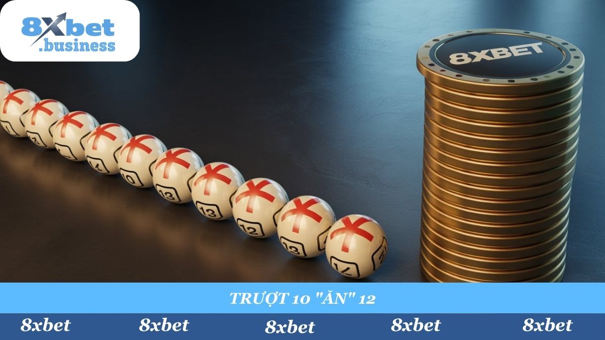 Thử thách "ngược dòng" với Lô Trượt Xiên 10. Chỉ cần 10 con lô bạn chọn "tạch", bạn "húp" trọn 12 lần tiền cược tại 8xbet.