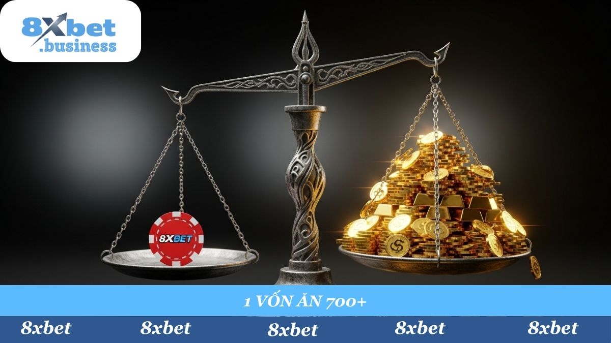 Tỷ lệ "ăn dày" 1:700+ tại 8xbet là lý do lô xiên 4 luôn là mục tiêu của các "tay chơi" chuyên nghiệp.