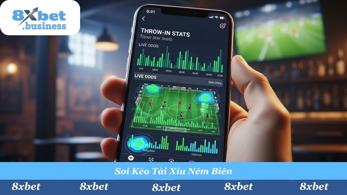 Theo dõi thống kê trực tiếp (Live Stats) tại 8xbet giúp anh em bắt kèo rung ném biên chính xác từng giây.